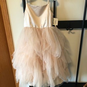 NWT champaign flower girl dress